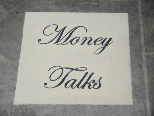 Money Talks, 2003. Rice and beans. 3 x 3m