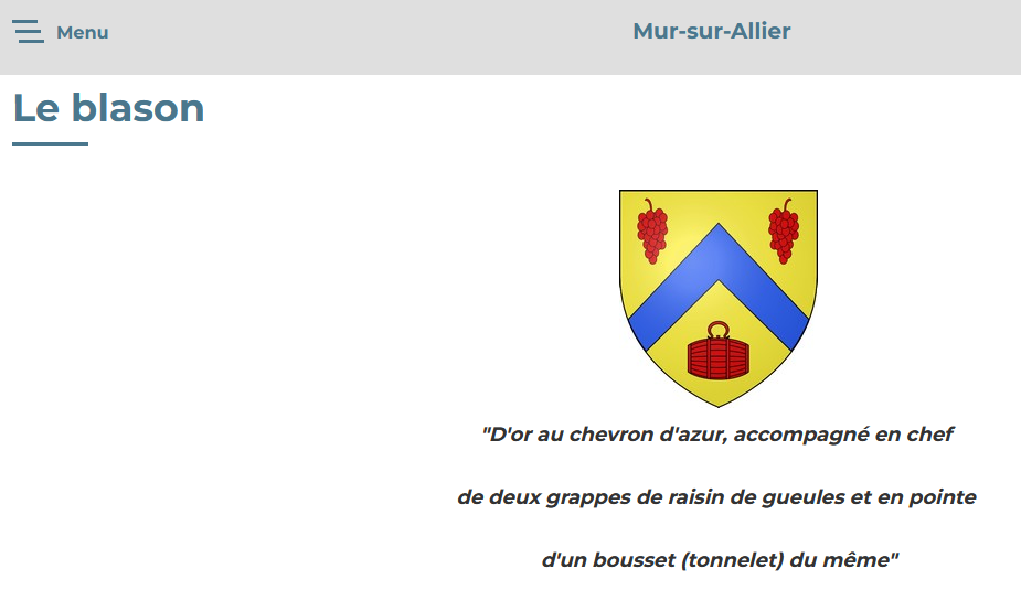 SOURCE : SITE INTERNET MAIRIE MUR-SUR-ALLIER