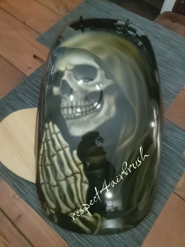 Airbrush auf Bobber Heckfender 
