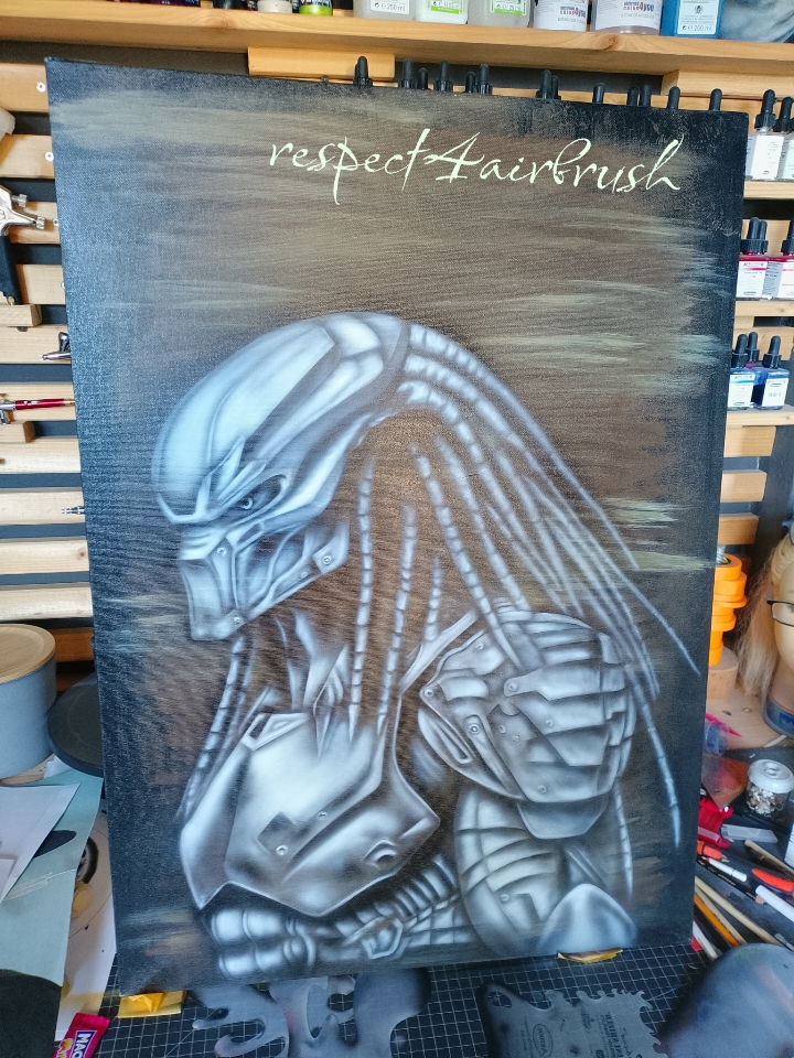 Airbrush auf Leinwand 