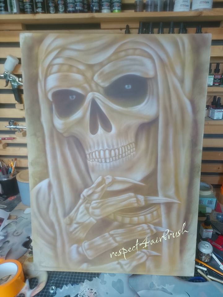 Airbrush auf Leinwand 