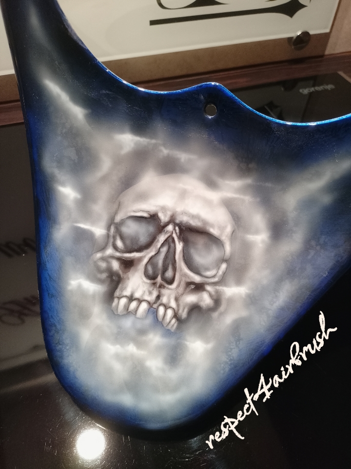 Airbrush auf Chopper Spoiler 