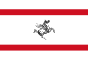 Flagge der Toscana