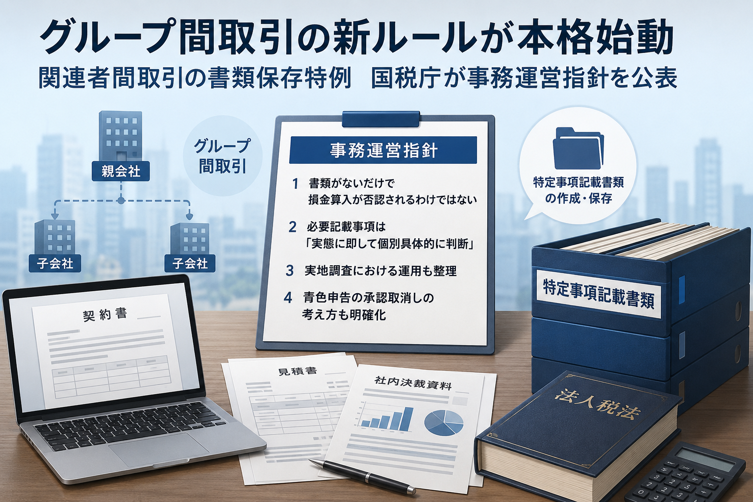 グループ間取引の新ルールが本格始動 ー 国税庁が事務運営指針を公表