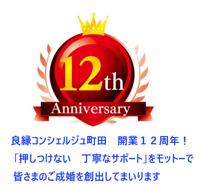 開業12周年の表示です