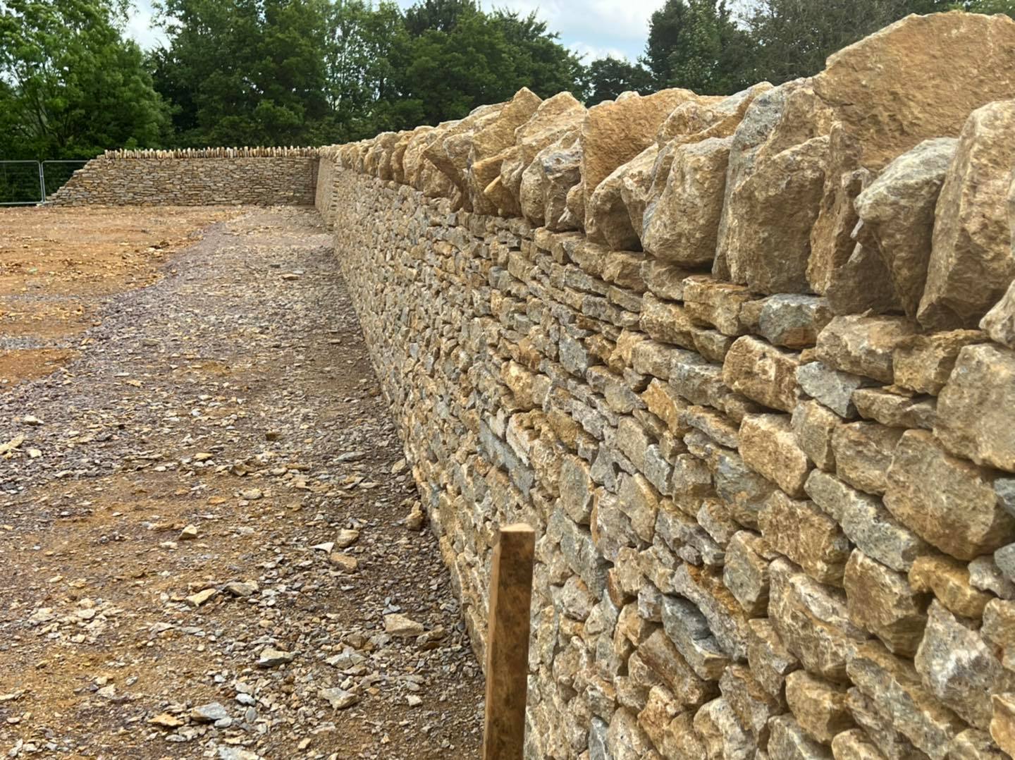 Walling stone creates a living art work