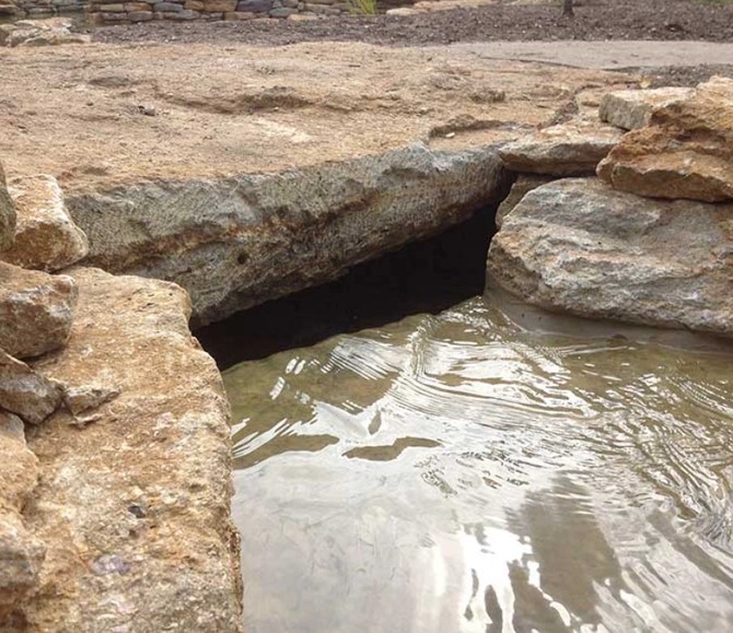 Bridge over stream