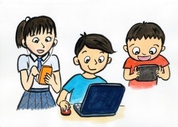 デジタル文化の真っ只中　子ども達はパソコンもゲームもお手のもの