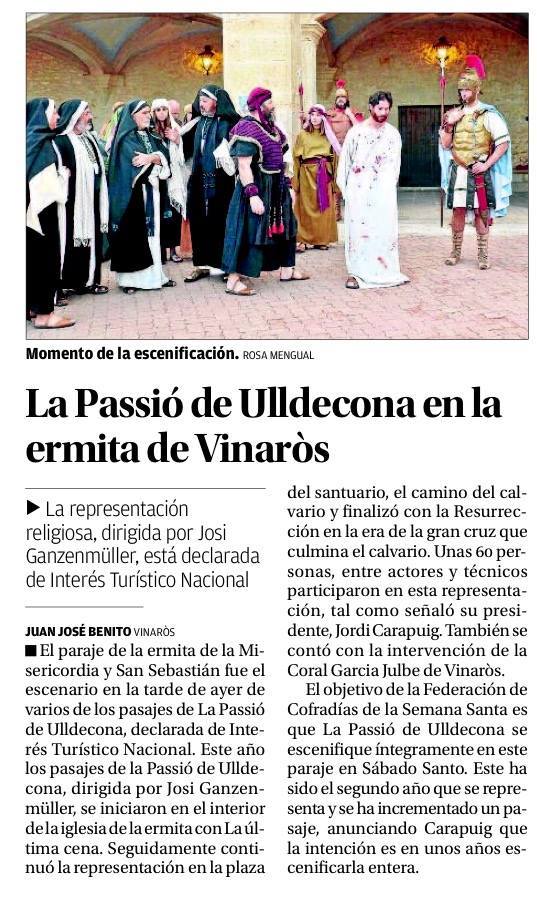 Teatro, La Pasión de Ulldecona, Malco