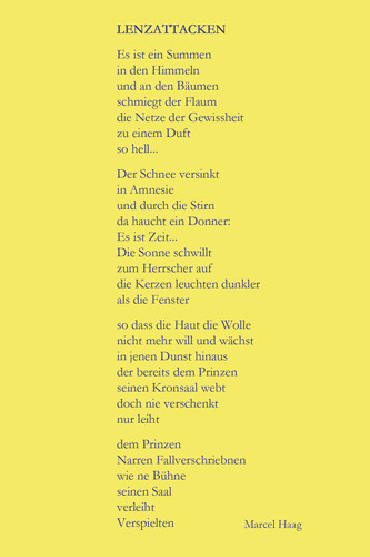 Deutsche Poesie - Lunaccusatio- Marcel Haag