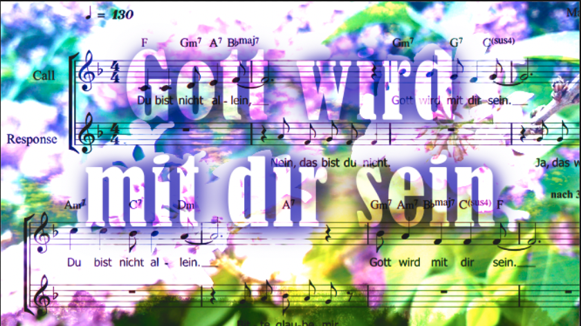 Gott wird mit dir sein - Gospel, 2stimmig,  Call and Response