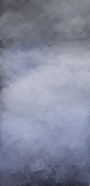 eswareinmal | 60x120x8cm | pigmente acryl + öl auf textil | 2025