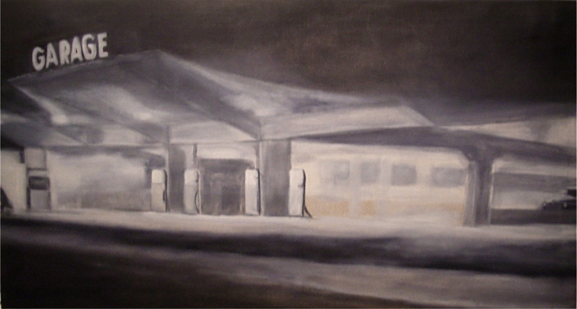 garage | 70x130cm | acryl öl auf leinwand |  2005