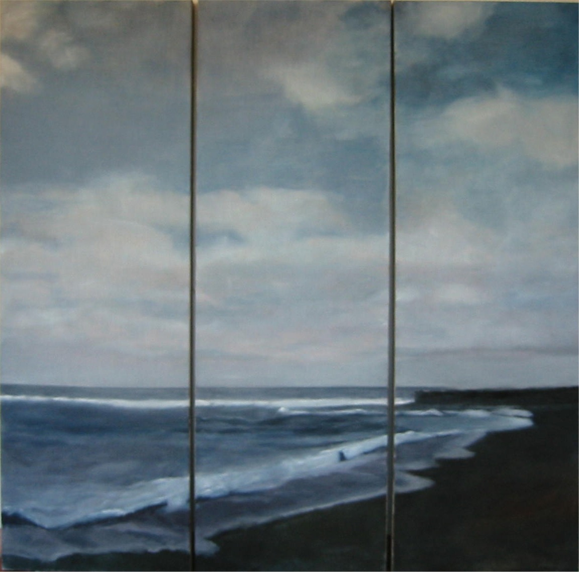 lanzabeach | 3x50x150cm | acryl+öl auf leinwand | 2003