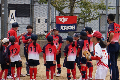 第85回北陸中日旗争奪石川県ジュニアソフトボール大会でした。