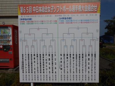 第65回中日本総合女子選手権ソフトボール大会・試合でした。