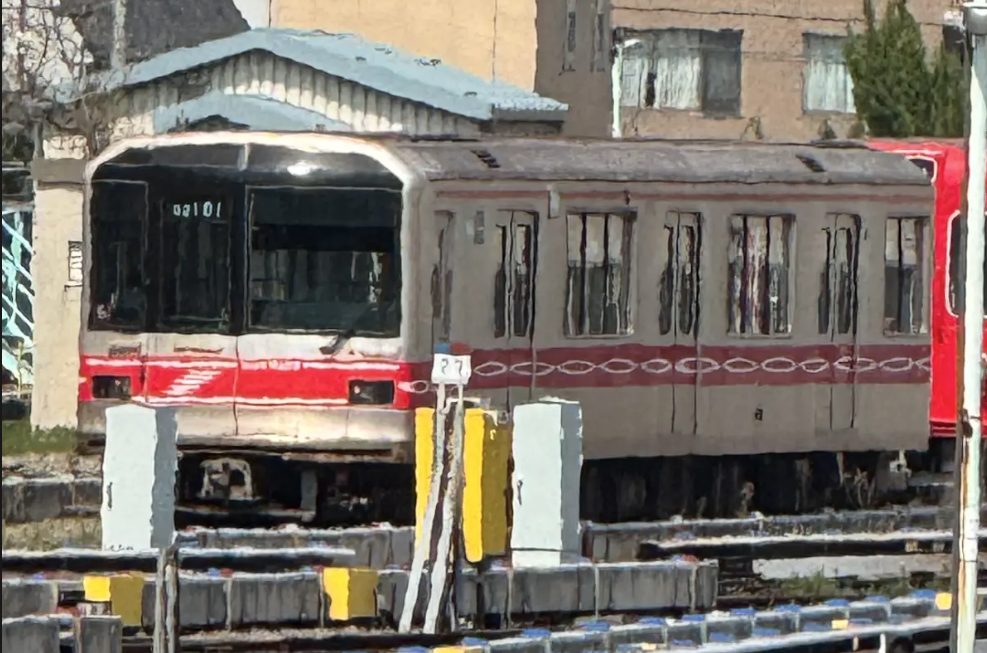 【スタッフまーくん】中野富士見町検車区にて