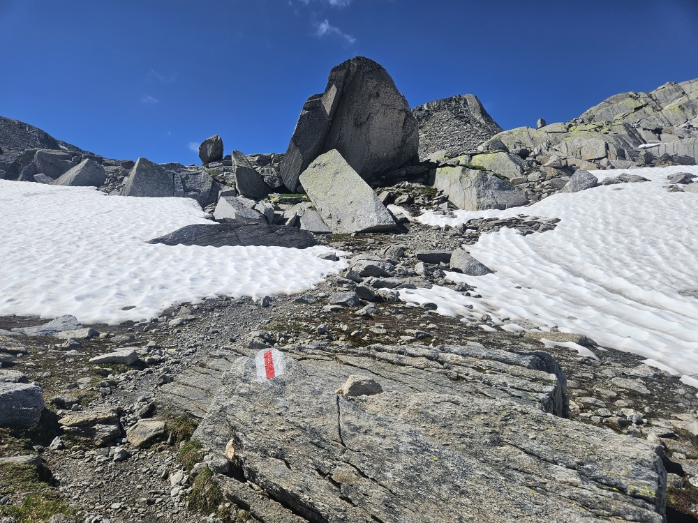 Aufstieg zum Passo Bornenga.