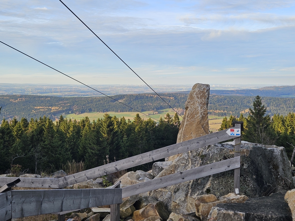 Ochsenkopf, Blick nach Norden (Seite Bischofsgrün).
