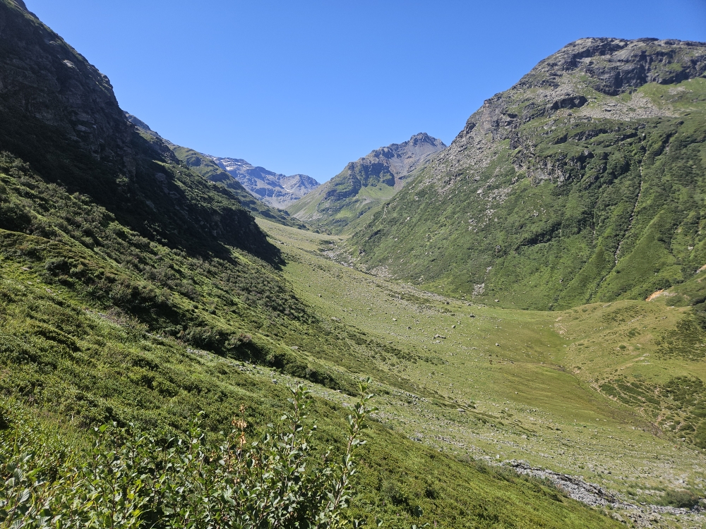 Blick zurück ins obere Val Curciusa.