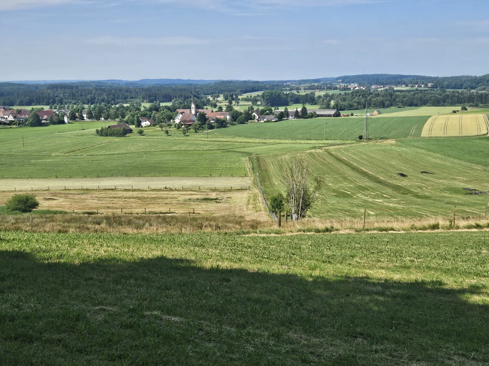 Bei Badhaus, Blick auf Boos.