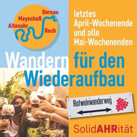 Wandern für den Wiederaufbau