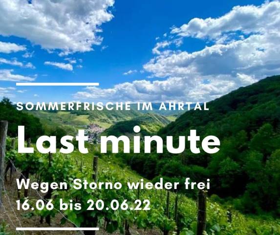 Last minute Urlaub im Ahrtal