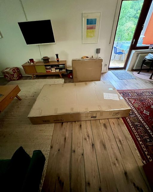 Das Samtsofa in der Ferienwohnung LebensAhrt
