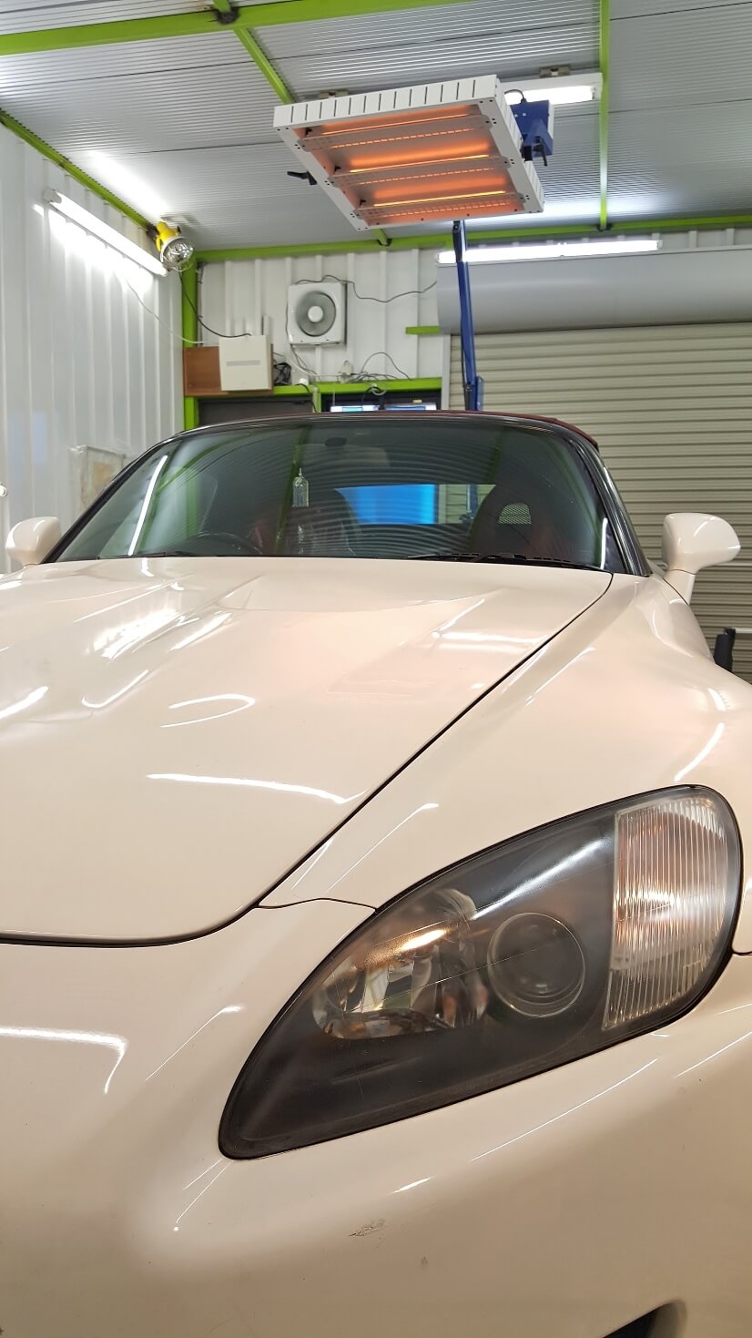 Ｓ２０００のソフトトップ・幌コーティング完成 埼玉の車磨き専門店