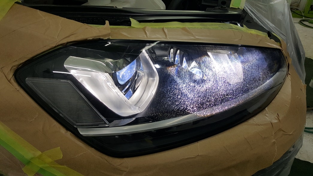 ゴルフ7R ヘッドライト　(磨き・レンズコーティング済み) Volkswagen Golf R mk7⁄ヘッドライトリペア施工例⁄東京都世田谷区I様
