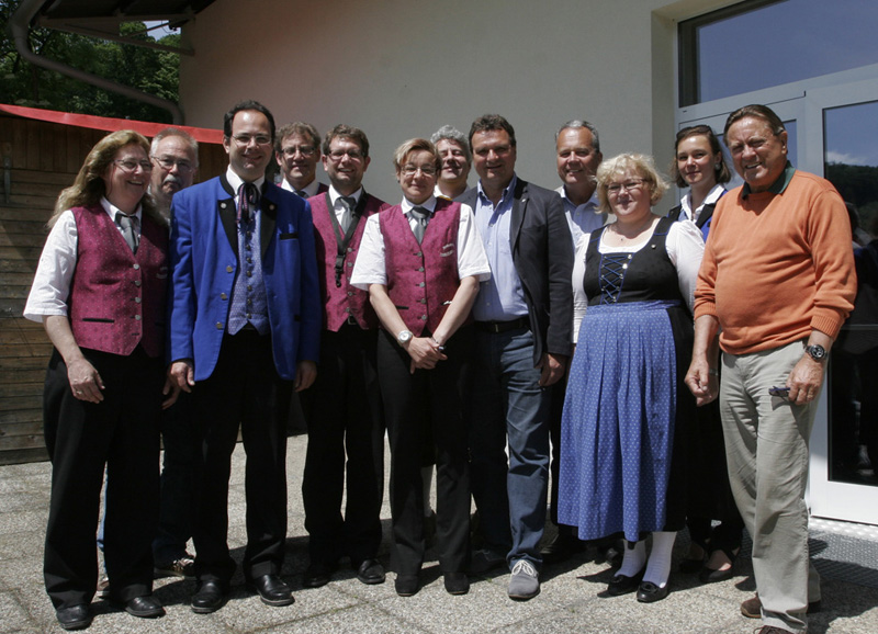 Dr. Christine Öchslein Stadträtin von Bad Säckingen, Klaus Kummle Vorsitzender Freundeskreis von Bad Säckingen, Martin Rotter Kapellmeister Musik Purkersdorf, Ehrfried Bäumle Dirigent Harpolingen, Benedikt Schmid erster Vorstand Harpolingen, Bettina Kessl