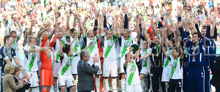 DFB Pokal Finale der Frauen 2013; VfL Wolfsburg gegen Turbine Potsdam, © Karsten Lauer 