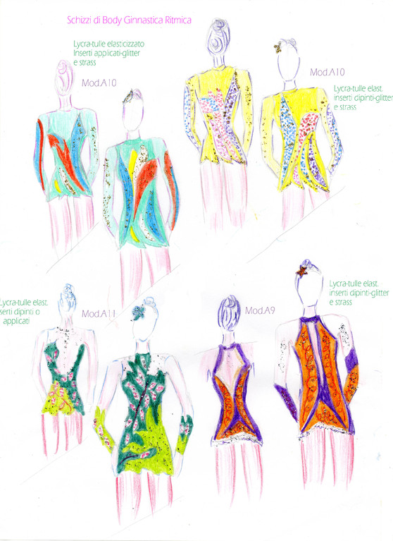 Schizzi Per La Ginnastica Ritmica Ingombri