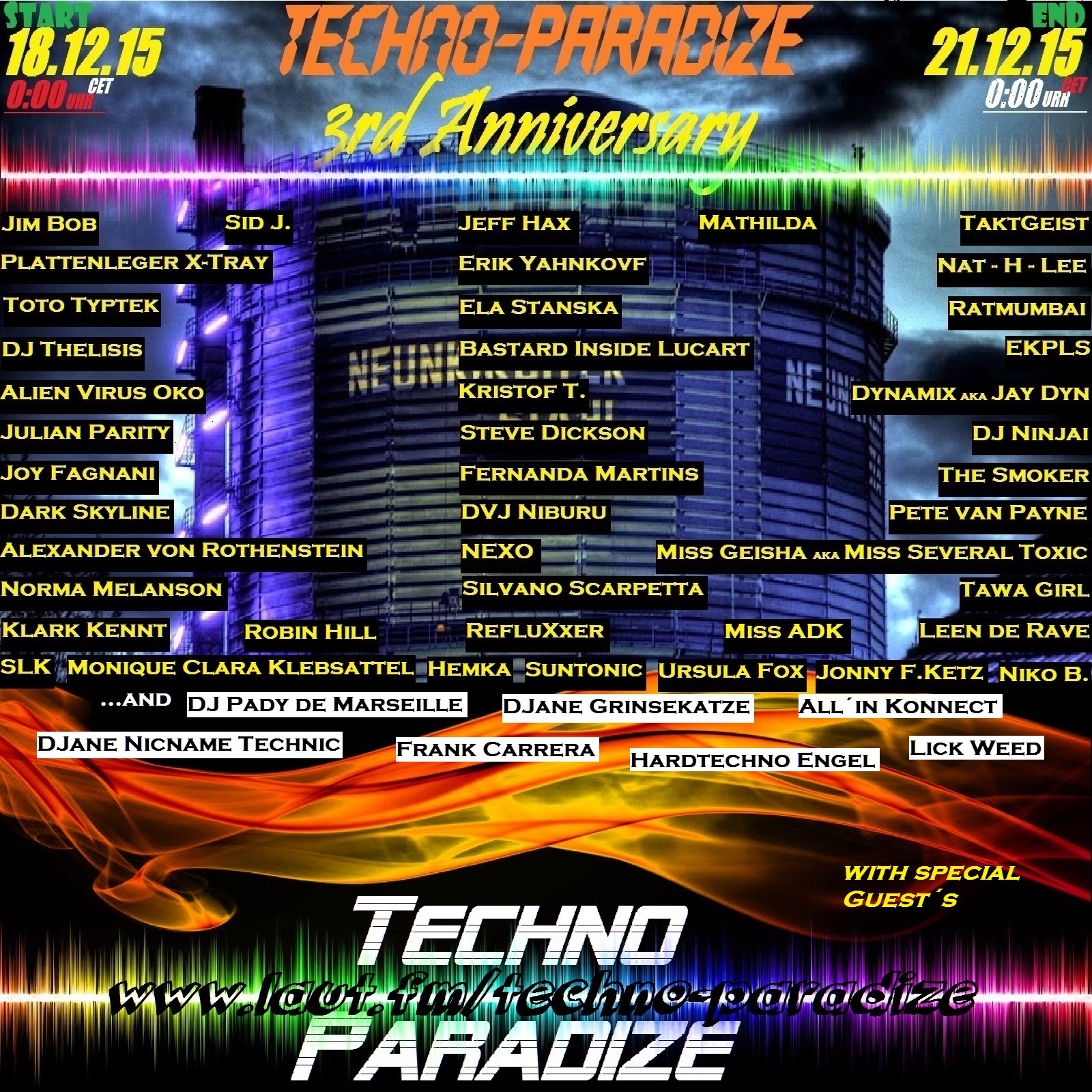 The 3rd Anniversary of Techno-Paradize 2015