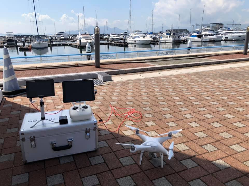 もう少し続くね。夏気温のドローン空撮