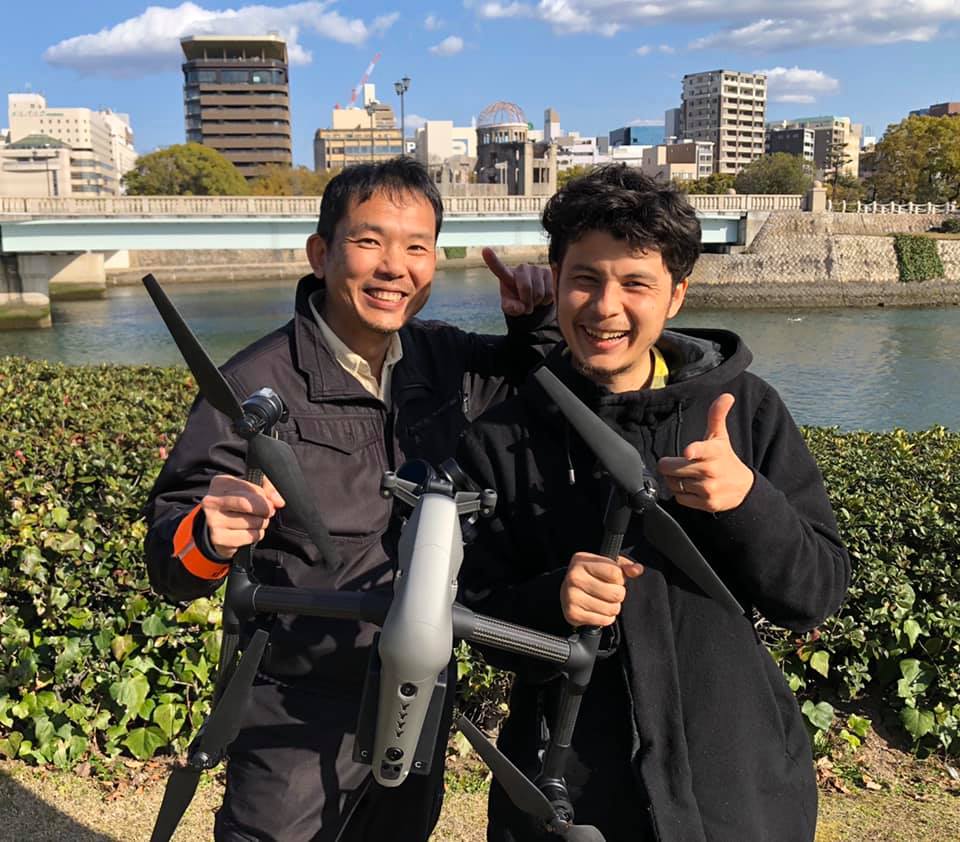 広島平和記念公園ドローン空撮