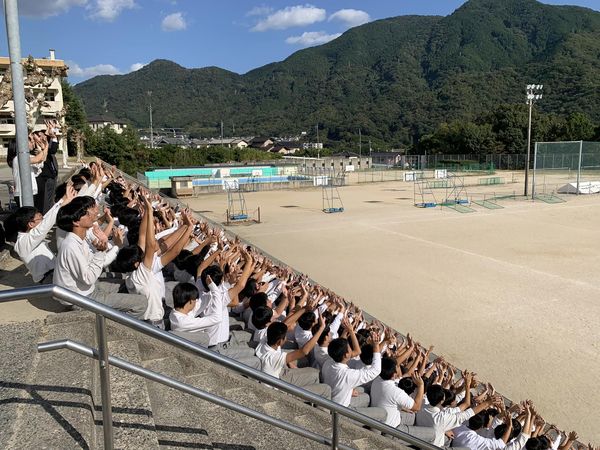 ドローン撮影in広島市立瀬野川中学校