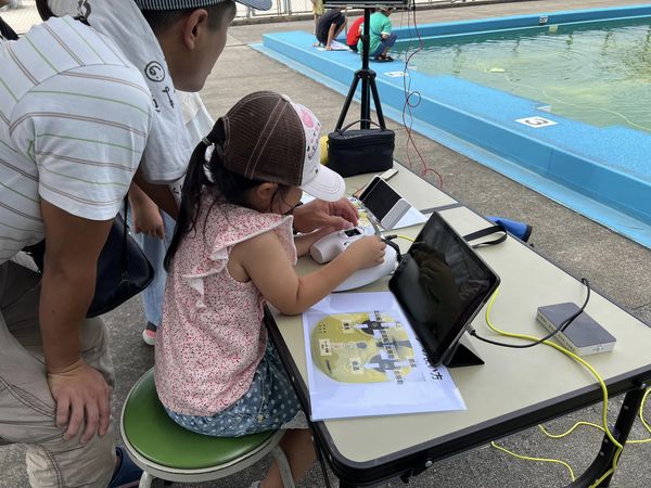 水中ドローンin広島市立五月が丘小学校