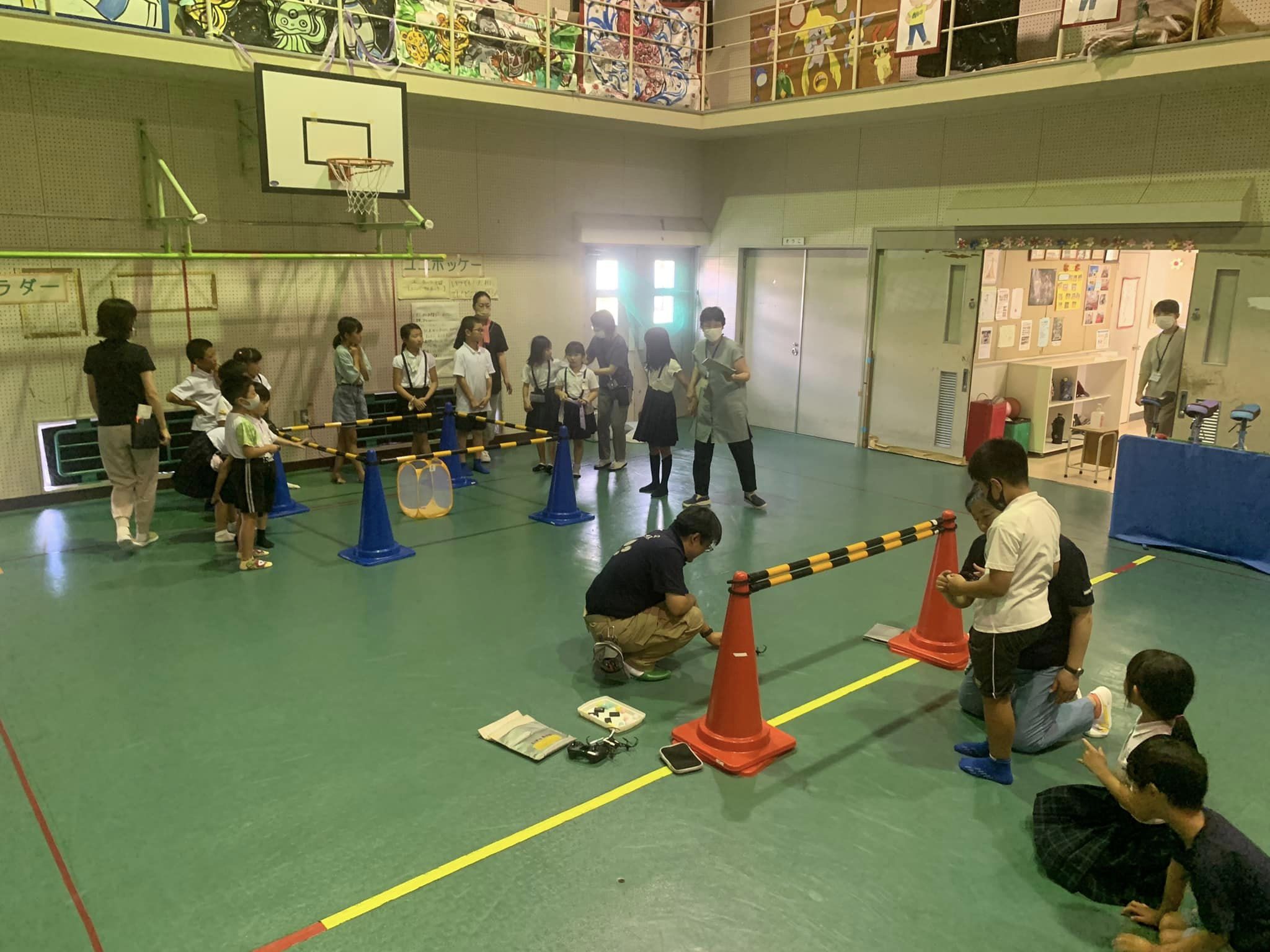 ドローン操縦in広島市三入児童館