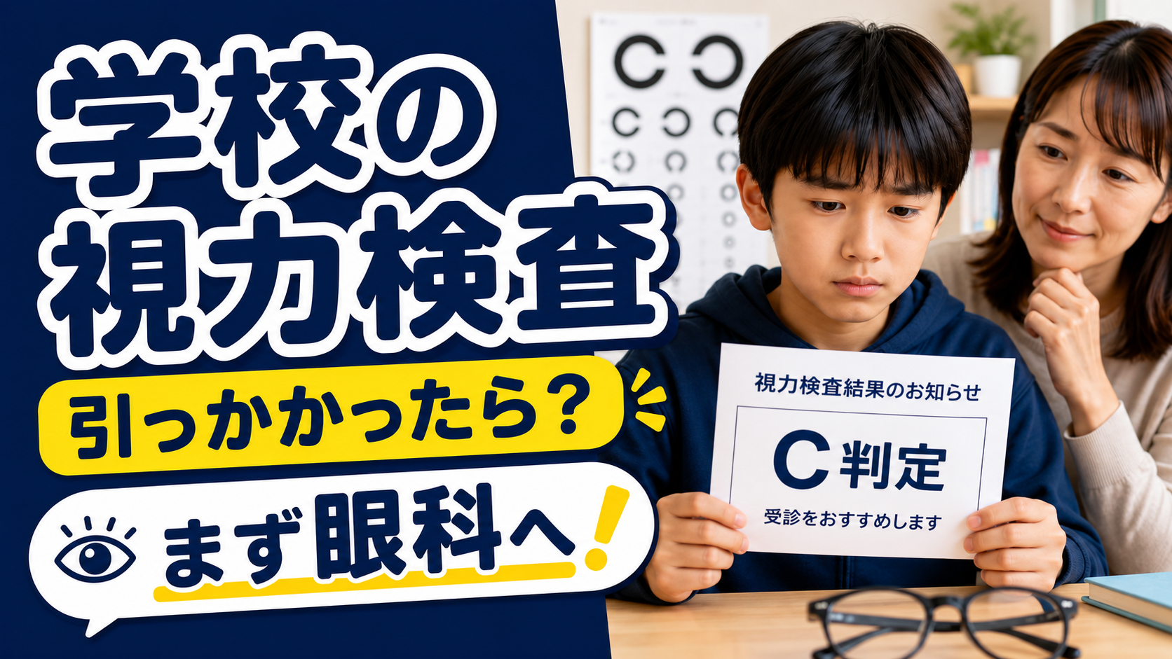 学校の視力検査で引っかかったら？子どものメガネを作る前に知っておきたいこと