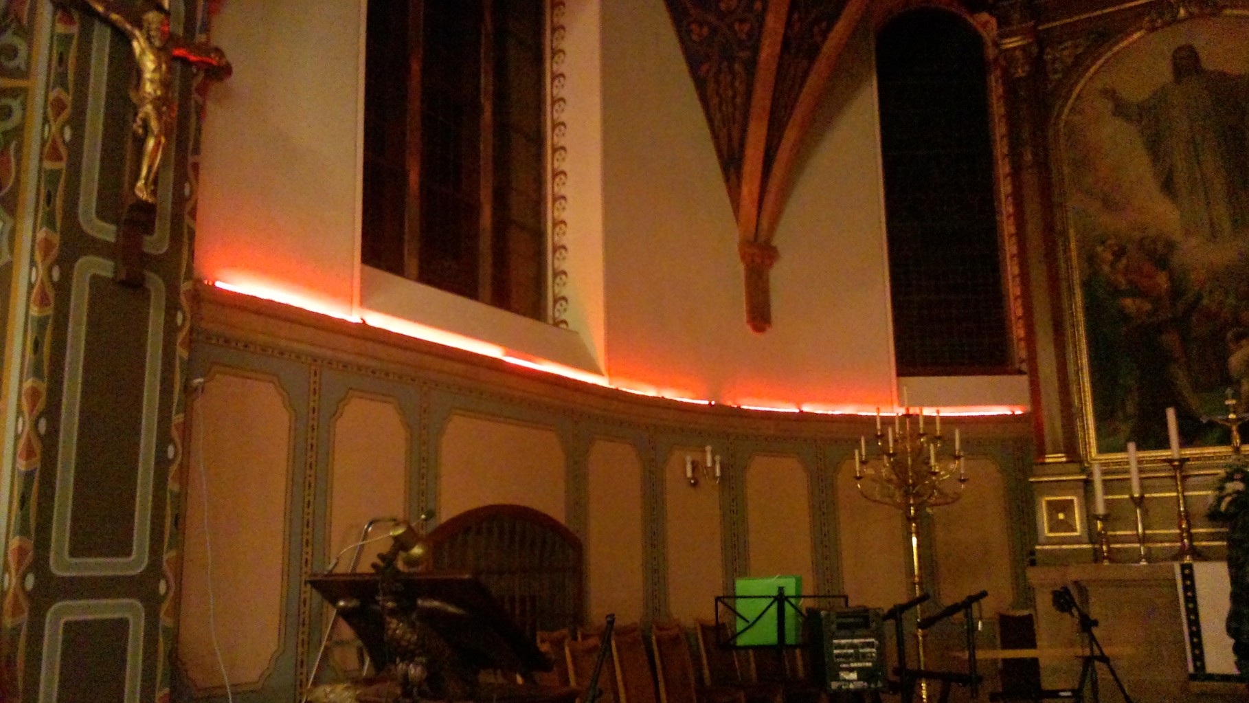 Altarbeleuchtung Himmelfahrtskirche Cranzahl
