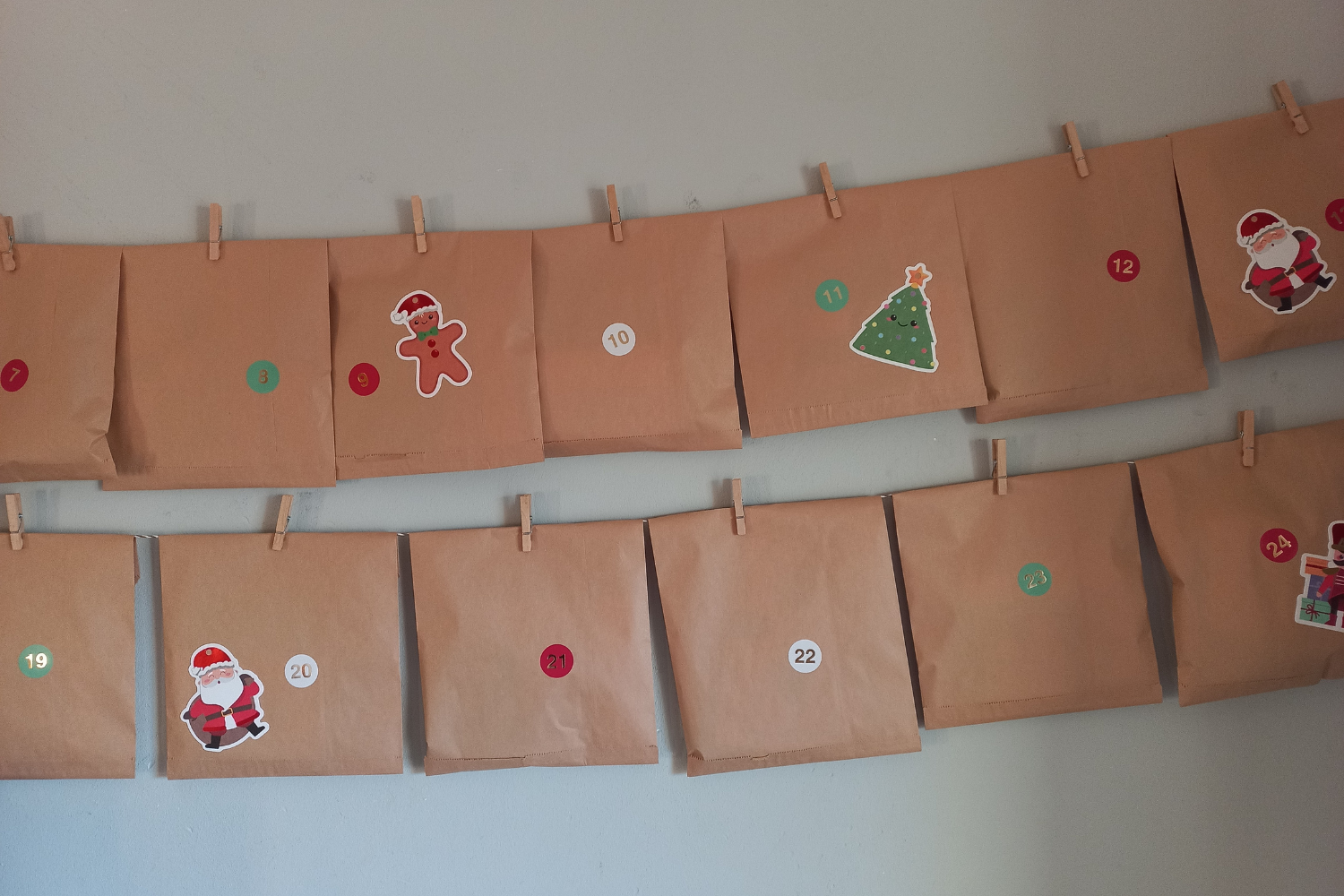 Ein minimalistischer Adventskalender für die Kinder