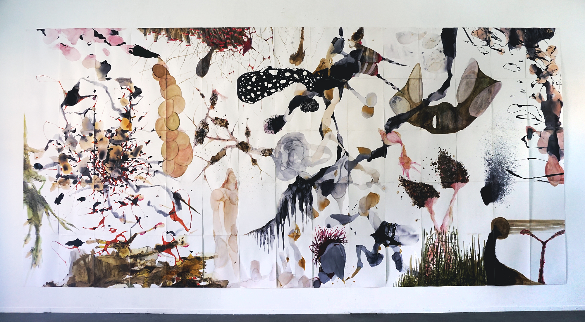 Kleines All - Mischtechnik auf Karton - 350 x 700 cm - 2016/2017