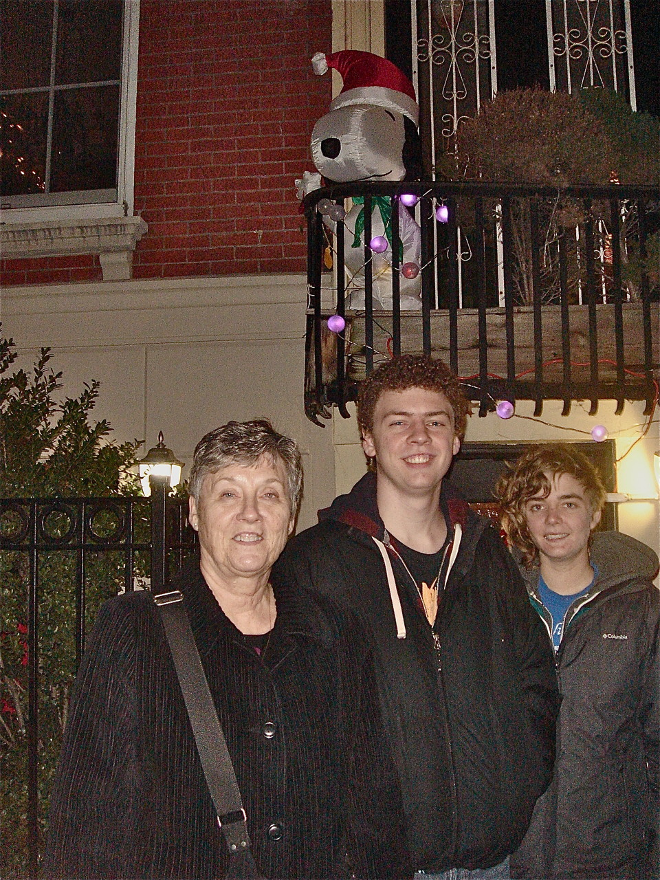 Cindy, Ben, & Kathleen outside our house