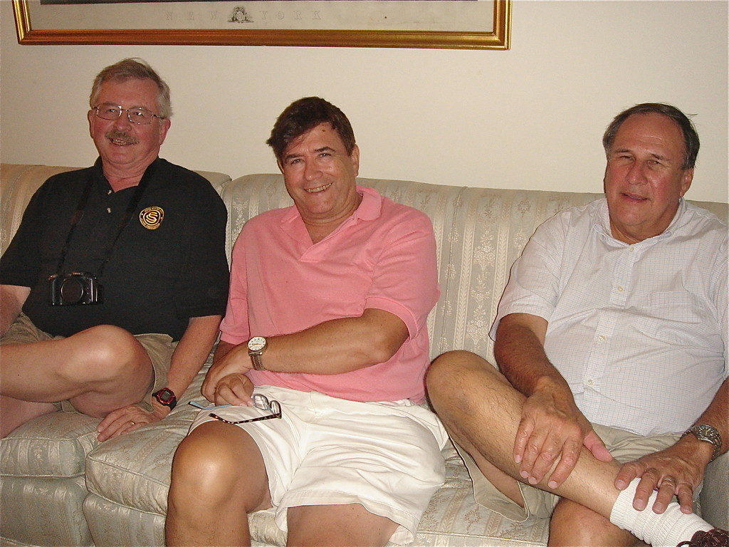 Butch, John, and Fred after a steak dinner!