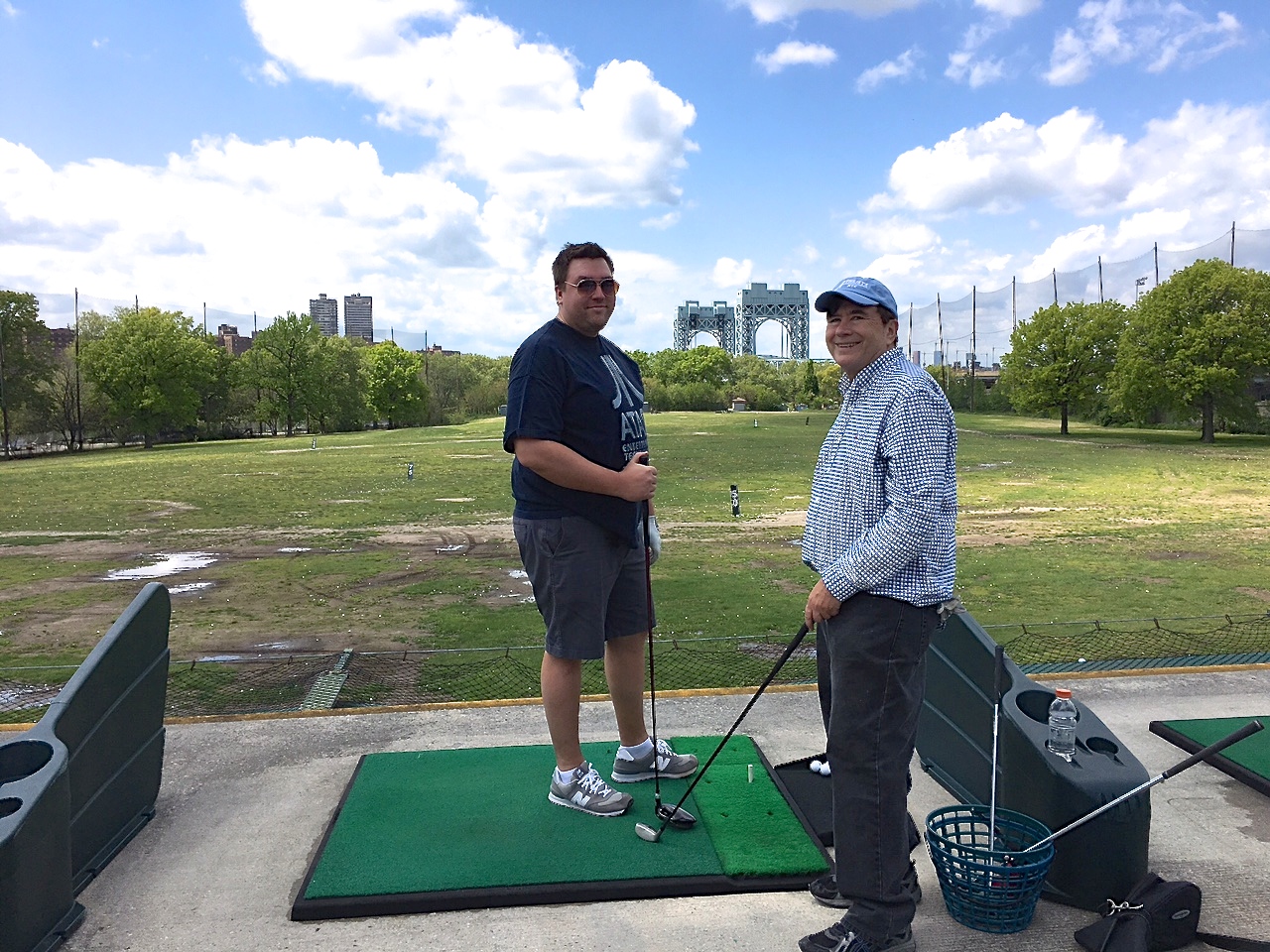 Greg & John, Mother's Day, 2017, Randall's Island golf