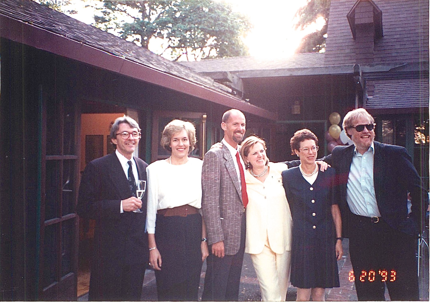 1993 CA, Dave Martin, Lorraine Gudas, Steve, Shirley Clift, Barbara Levinson, Buddy Ullman: lab reunion