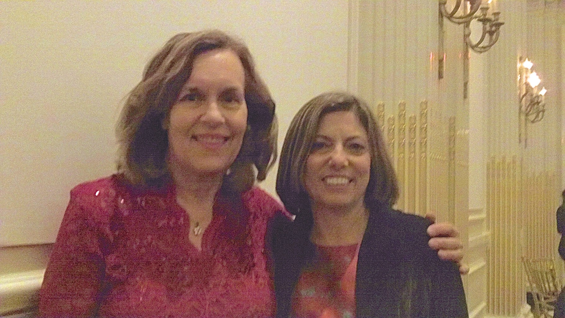 Dr. Lorraine Gudas & Dr. Lisa Staiano-Coico, President of CUNY, at the party for Dr. Gotto