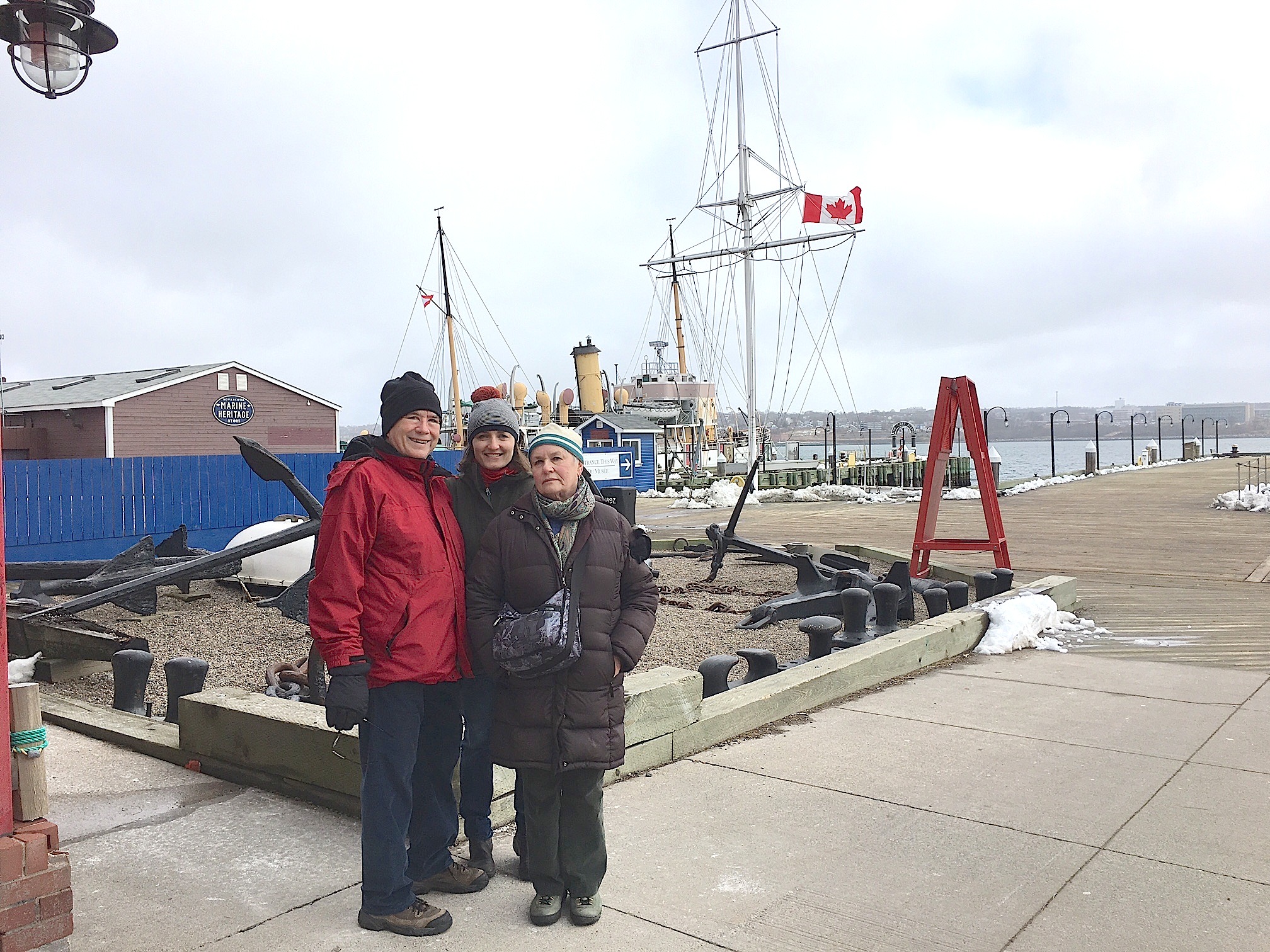 Waterfront of Halifx, NS  John, Wendy, Susan