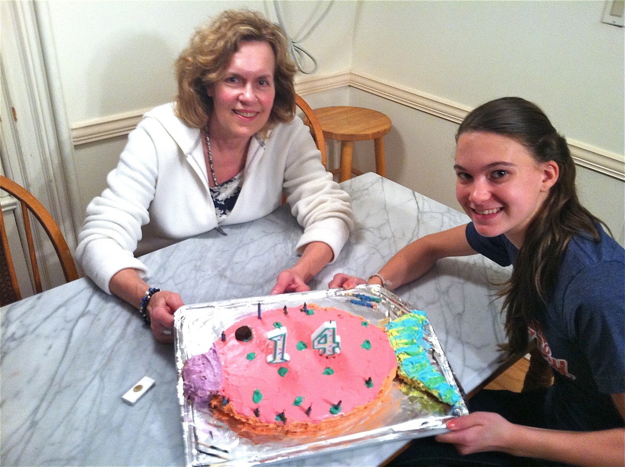 Lorraine & Ellie, May 18, 2013...Celebrating Ellie's 14th Birthday